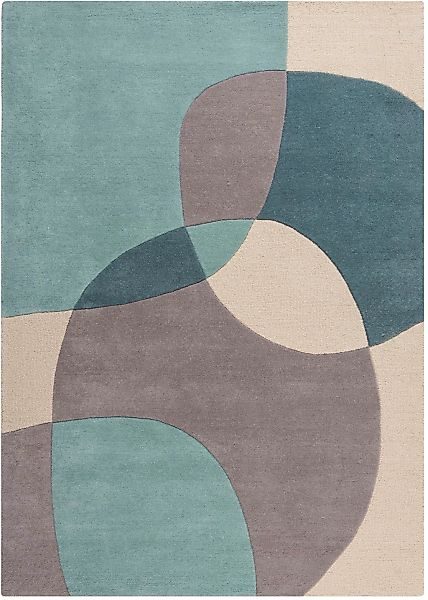 FLAIR RUGS Wollteppich "Glow, gemustert & modern" rechteckig 8 mm Höhe fußb günstig online kaufen