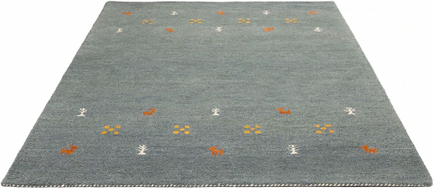 THEKO Wollteppich »Gabbeh Motiv, Handgefertigt, Teppich, Tiermotiv, reine W günstig online kaufen