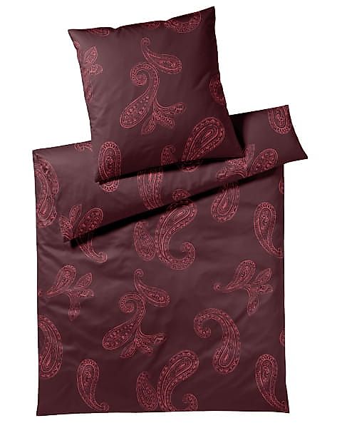 JOOP! Bettwäsche Paisley 4120 - Farbe: Rouge - 01 - Kissen 80x80 cm günstig online kaufen