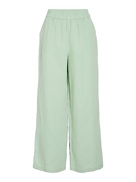 Vila Stoffhose Leichte Palazzo mit elastischem Bund und Crepe Optik VILANIA günstig online kaufen
