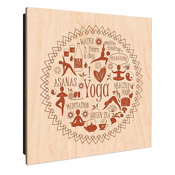 Banjado Großer Schlüsselkasten Holz 30x30cm Schwarz Scharnier Links 50 Hake günstig online kaufen