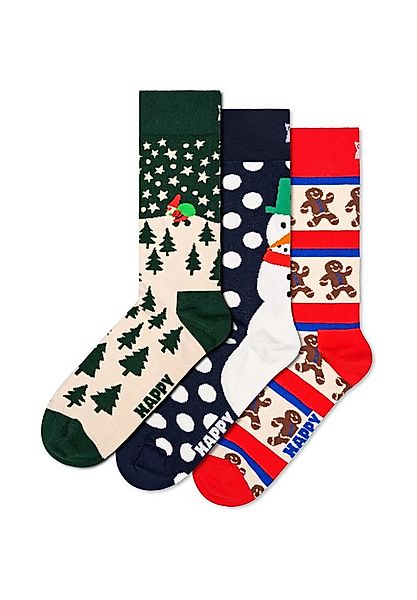 Happy Socks Basicsocken 3-Pack Holiday Socks Verstärkte Ferse, besserer Hal günstig online kaufen