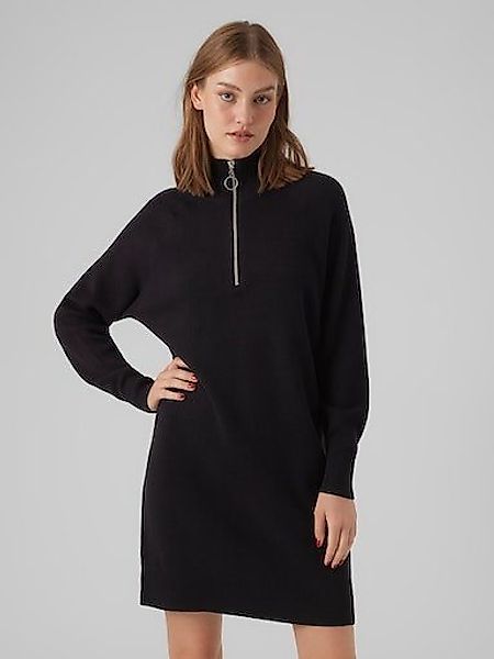 Vero Moda Strickkleid VMGOLDNEEDLE LS HIGHNCK ZIPPER DRESS REP günstig online kaufen