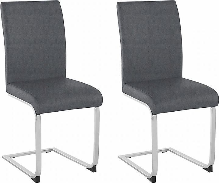 Home affaire Freischwinger »Charissa«, (Set), 2 St., Strukturstoff, Bezug i günstig online kaufen