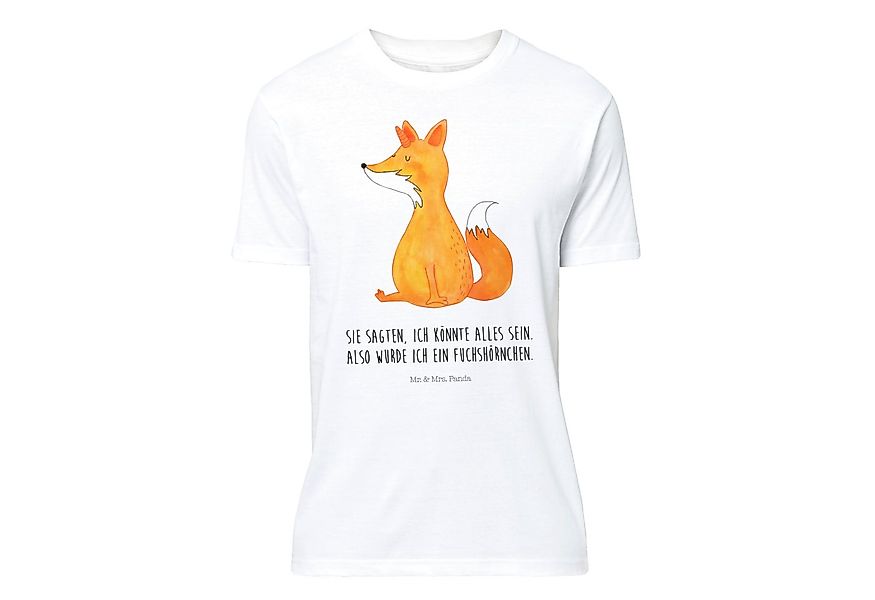 Mr. & Mrs. Panda T-Shirt Fuchshörnchen Wunsch - Weiß - Geschenk, Pegasus, E günstig online kaufen