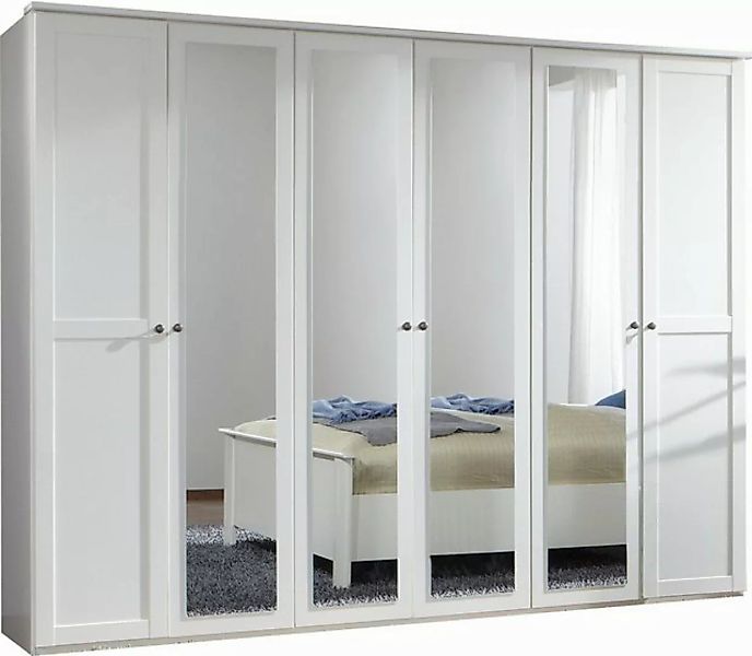 freiraum Drehtürenschrank Chalet (BxHxT: 270x210x58 cm) in WEISS mit 6 Türe günstig online kaufen