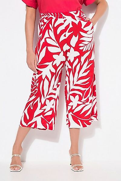 Ulla Popken Culotte Culotte Blätter weites Bein Elastikbund günstig online kaufen