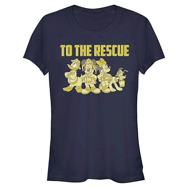 Disney - Micky Maus - Gruppe Thanks Firefighters - Frauen T-Shirt günstig online kaufen