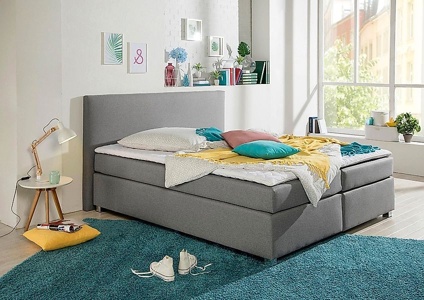 INOSIGN Boxspringbett "Eliana", inkl. Topper, in 4 Breiten, 3 Matratzenarte günstig online kaufen