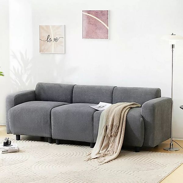 Celya Sofa mit Schlaffunktion,Wohnzimmersofa, Sofa mit Kissen, 211 x 80 x 7 günstig online kaufen