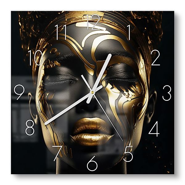 DEQORI Wanduhr 'Göttin des Goldes' (Glas günstig online kaufen
