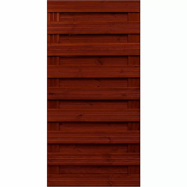 Sichtschutzzaun-Element Goch Braun lasiert 180 cm x 90 cm günstig online kaufen