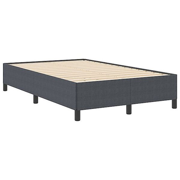 vidaXL Bett Bettgestell Dunkelgrau 120x190 cm Cord-Panama-Stoff (1-tlg) günstig online kaufen