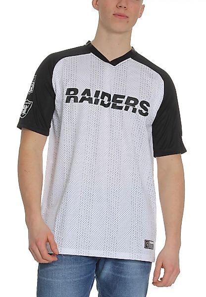 New Era NFL Stripe Oversized T-Shirt Herren OAKLAND RAIDERS Weiß Schwarz günstig online kaufen
