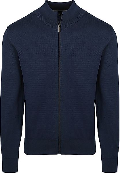 State Of Art Half Zip Pullover Structure Navy - Größe L günstig online kaufen