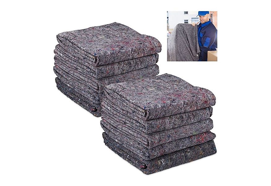 relaxdays Schutzplane Umzugsdecken 10er Set günstig online kaufen