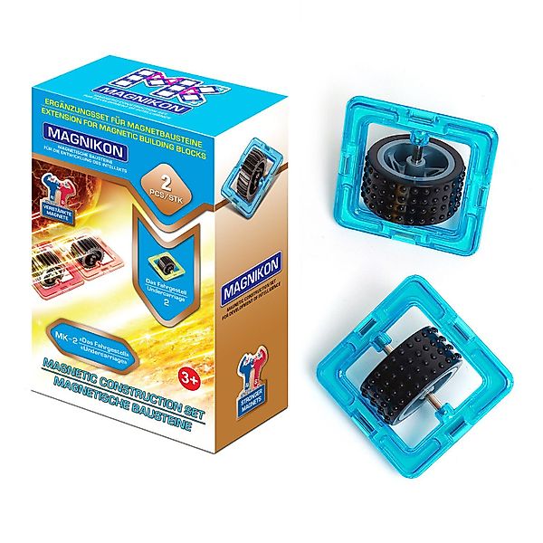 MAGNIKON Magnetische Bausteine Räder Magnetspielbausteine, (Erweiterungsset günstig online kaufen