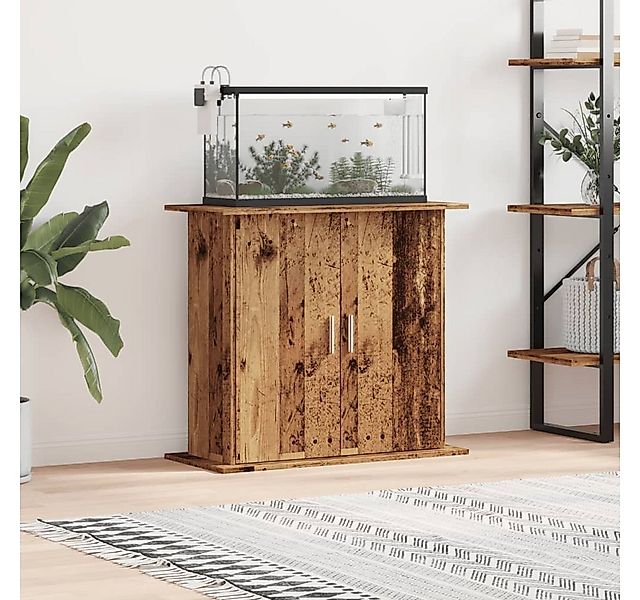 vidaXL Aquariumunterschrank Aquariumständer Altholz-Optik 81x36x73 cm Holzw günstig online kaufen