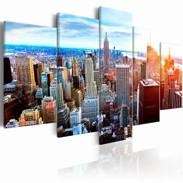 artgeist Wandbild New York Sunrise mehrfarbig Gr. 200 x 100 günstig online kaufen