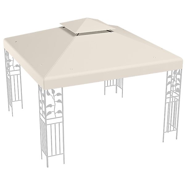 KOMFOTTEU Pavillon-Ersatzdach 3x3 m, Wasserabweisend, Doppeldach, günstig online kaufen
