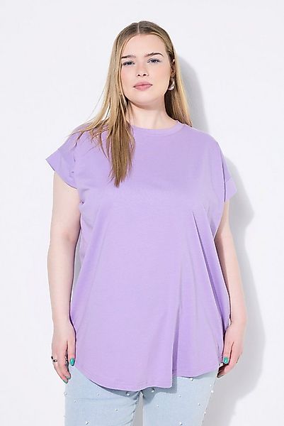 Studio Untold T-Shirt T-Shirt oversized gerundeter Saum Halbarm günstig online kaufen