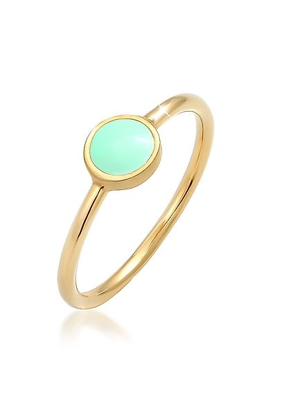 Elli Fingerring Solitär Stapelring Emaille 925 günstig online kaufen