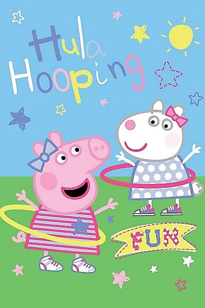Wohndecke Fleece-Decke 100x150 cm Kuscheldecke aus 100 % Polyester, Peppa P günstig online kaufen