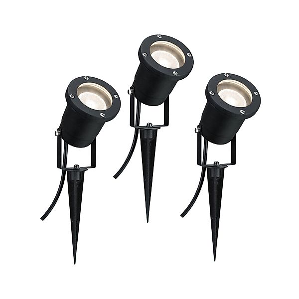 Paulmann "LED Gartenstrahler IP65 rund 92mm 3000K 3x3,5W 3x230lm 230V 38° S günstig online kaufen
