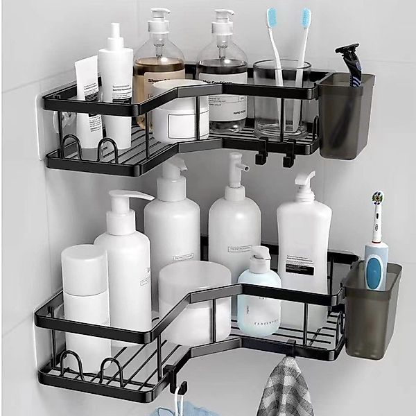 STILVORA Duschablage Badregal Küchenregal Hängeregal Eckregal günstig online kaufen