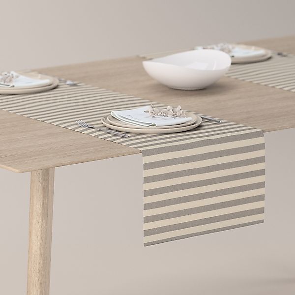 Tischläufer, grau-ecru , 40 x 130 cm, Quadro (136-12) günstig online kaufen