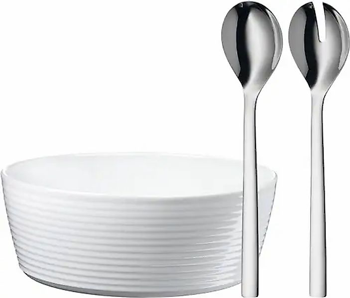 WMF Salatbesteck »Nuova«, (Set, 3 tlg.), 2x Salatbesteck, 1x Porzellan-Sala günstig online kaufen