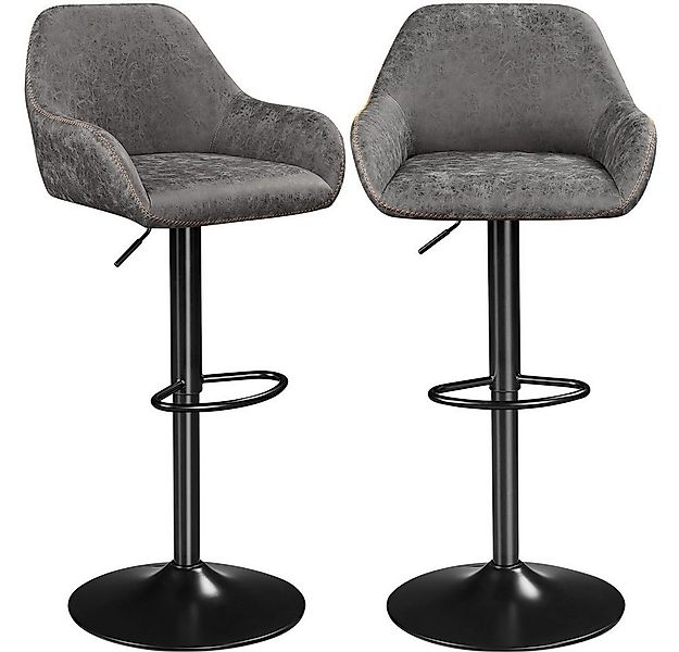 Yaheetech Barhocker (2 St), Barstuhl Bistrohocker aus Kunstleder günstig online kaufen
