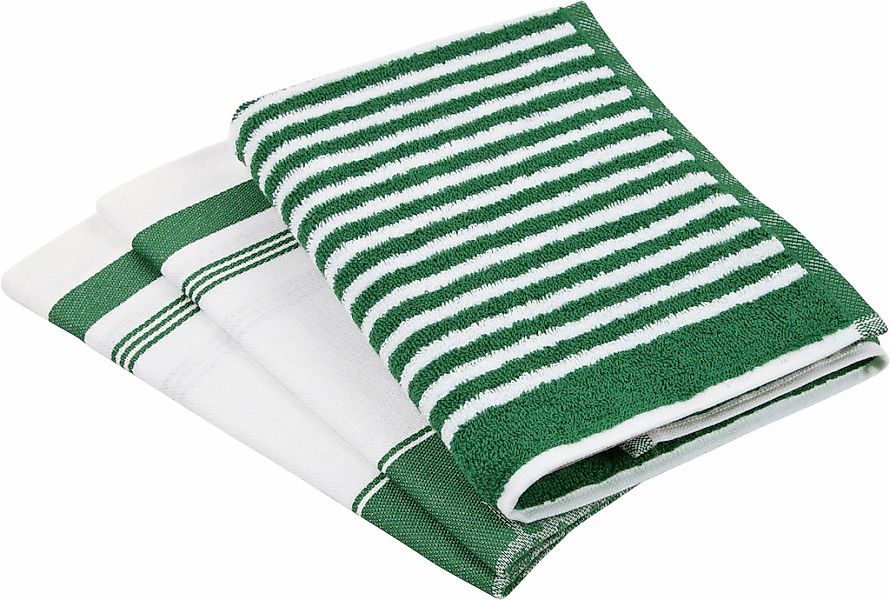 ROSS Geschirrtuch "Exclusiv" 1x Küchen-Frottiertuch (Streifen) und 2 Geschi günstig online kaufen