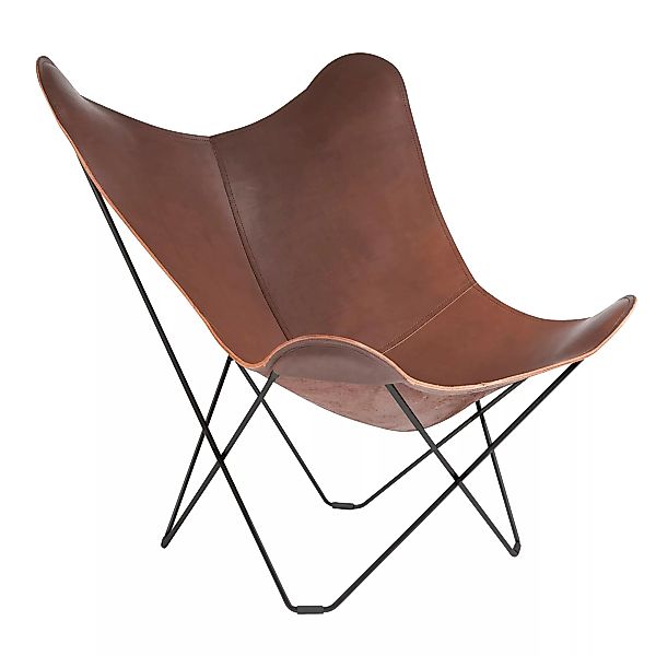 cuero - Pampa Mariposa Butterfly Chair Sessel - dunkelbraun/Chocolate 67/Bx günstig online kaufen