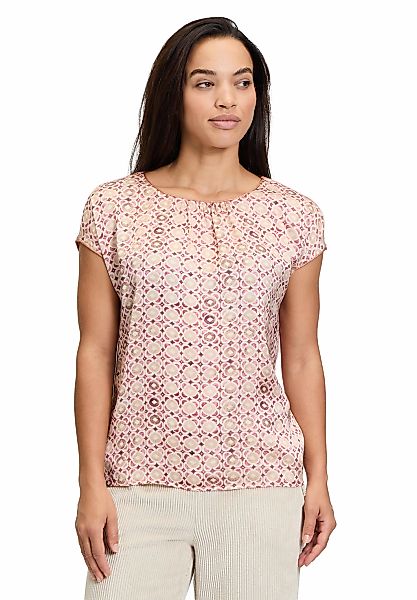 Cartoon Kurzarmshirt "Cartoon Blusenshirt mit Print", (1 tlg.), Muster günstig online kaufen