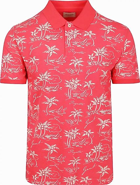 Gant Poloshirt Palm Druck Watermelon - Größe XXL günstig online kaufen