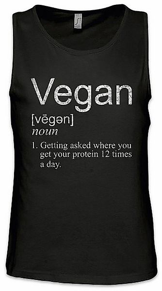 Urban Backwoods Tanktop Vegan Proteines Ärmelloses T-Shirt Muscles Gym Body günstig online kaufen