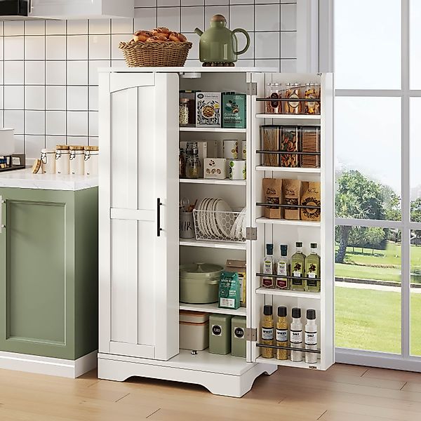 Flieks Mehrzweckschrank Hochschrank mit LED-Sensorlicht und günstig online kaufen