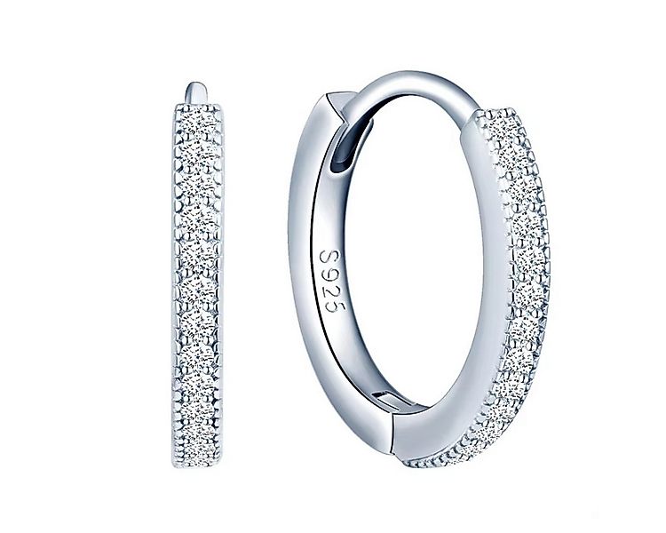 ELLAWIL Paar Creolen Ohrschmuck Ohrstecker Damenohrringe Creole Zirkonia Gl günstig online kaufen