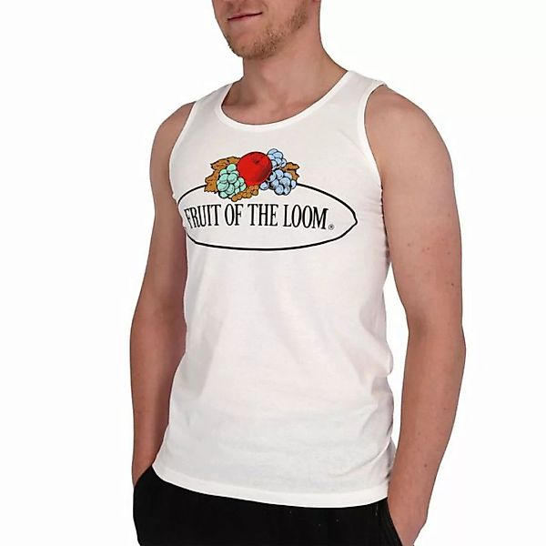 Fruit of the Loom Rundhalsshirt √§rmelloses T-Shirt mit Vintage-Logo günstig online kaufen