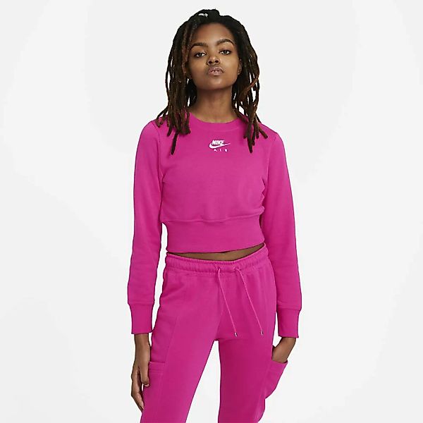Nike Sportswear Air Crew Sweatshirt M Fireberry / White günstig online kaufen
