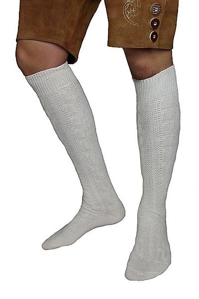 Ramona Lippert Trachtensocken lang ecru Zopfmuster Socken günstig online kaufen