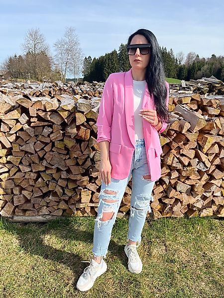 Lelü Fashion Kurzblazer Blazer mit gerafften günstig online kaufen