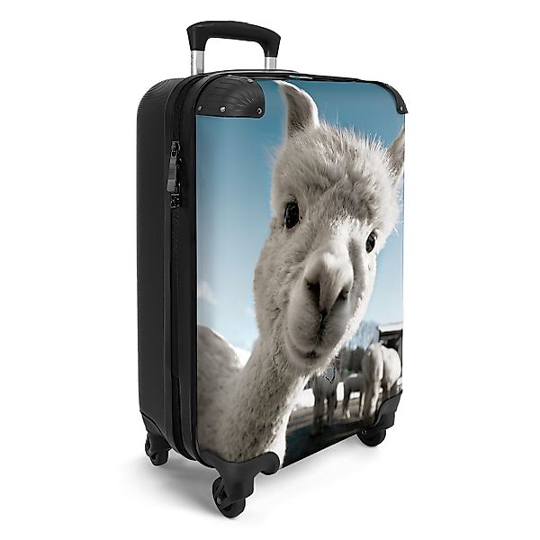 NoBoringSuitcases.com© Hartschalen-Trolley Alpaka - Weiß - günstig online kaufen