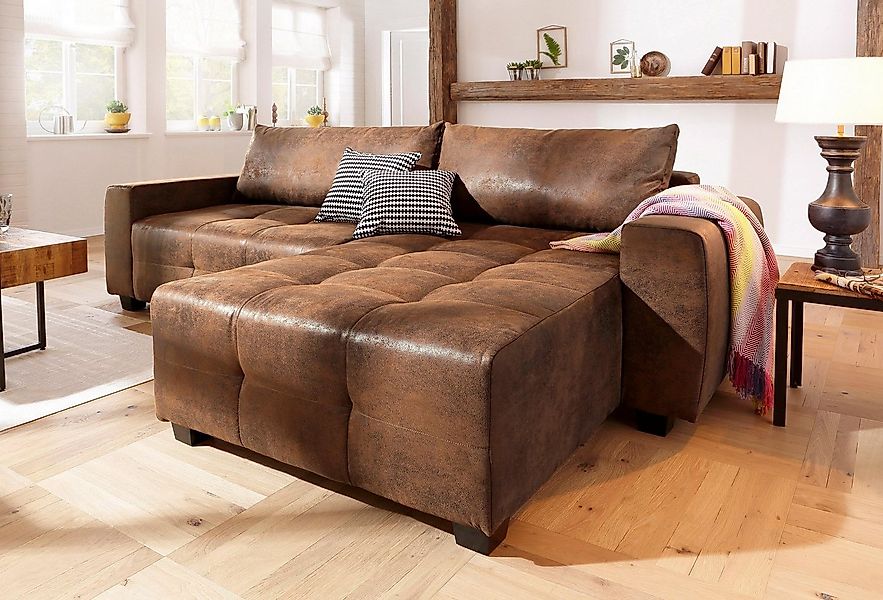 Home affaire Ecksofa "Bella L-Form, B: 254 cm - OTTO. Verlässliche Qualität günstig online kaufen