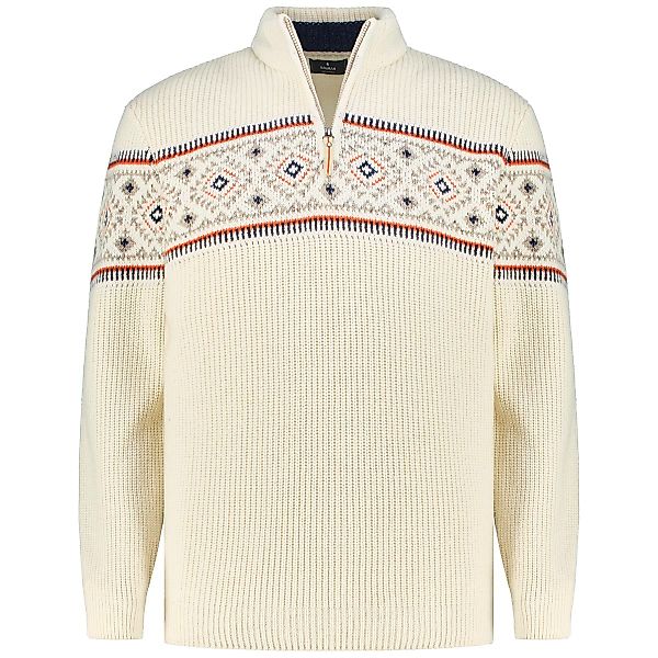 RAGMAN Strickpullover mit Troyerkragen Farbe cremeweiß Größe: 4XL günstig online kaufen