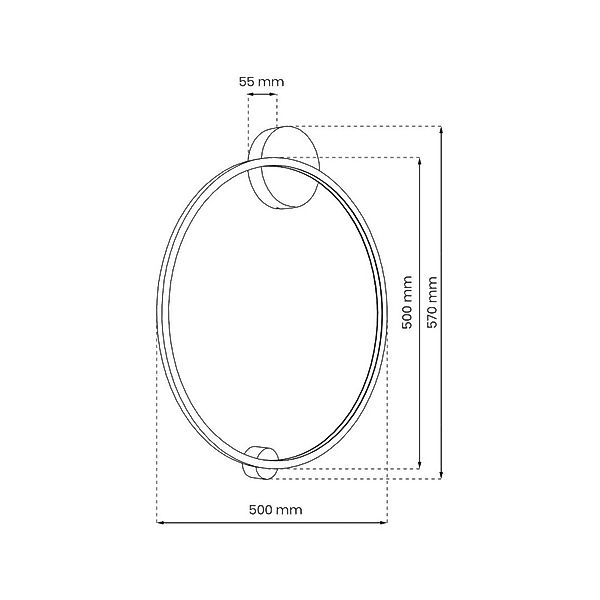 LED-Deckenleuchte Saturno, schwarz, Ø 50 cm, Metall, 4.000 K günstig online kaufen