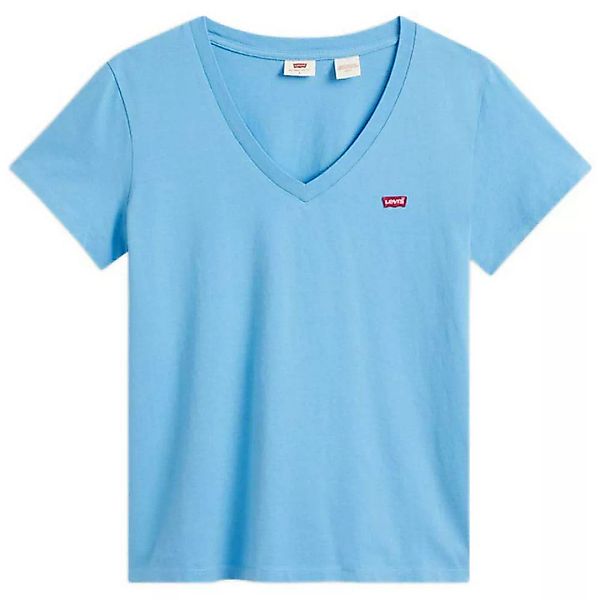 Levi´s ® The Perfect V Neck Kurzarm T-shirt XS Bonnie Blue günstig online kaufen