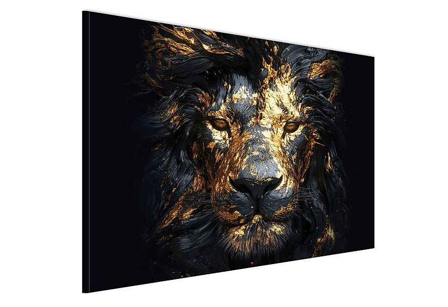 LUMASOUL Leinwandbild Tier Motiv - Bilder 90x60 cm Tier Schwarz, Modern, Re günstig online kaufen