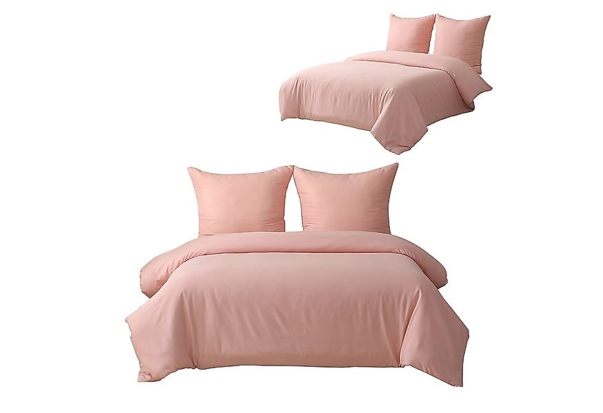 REDOM Bettwäsche Bettbezug Ganzjahres Bettwäsche-Set, 2 Stücke 135x200 cm m günstig online kaufen